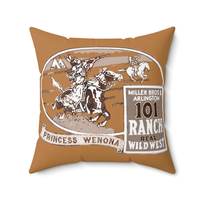 Square Pillow - Princess Wenona Pillow, 101 Ranch