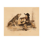 Cowboy Crooners Heeler & Little Cowboy Print