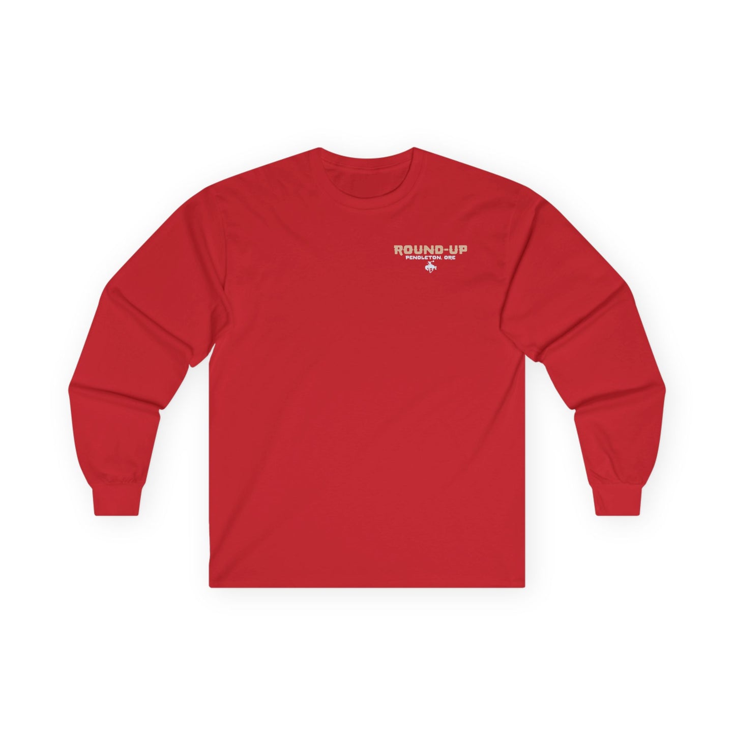Vintage Rodeo Round-Up Pendleton Long-Sleeve T-Shirt, Front and Back
