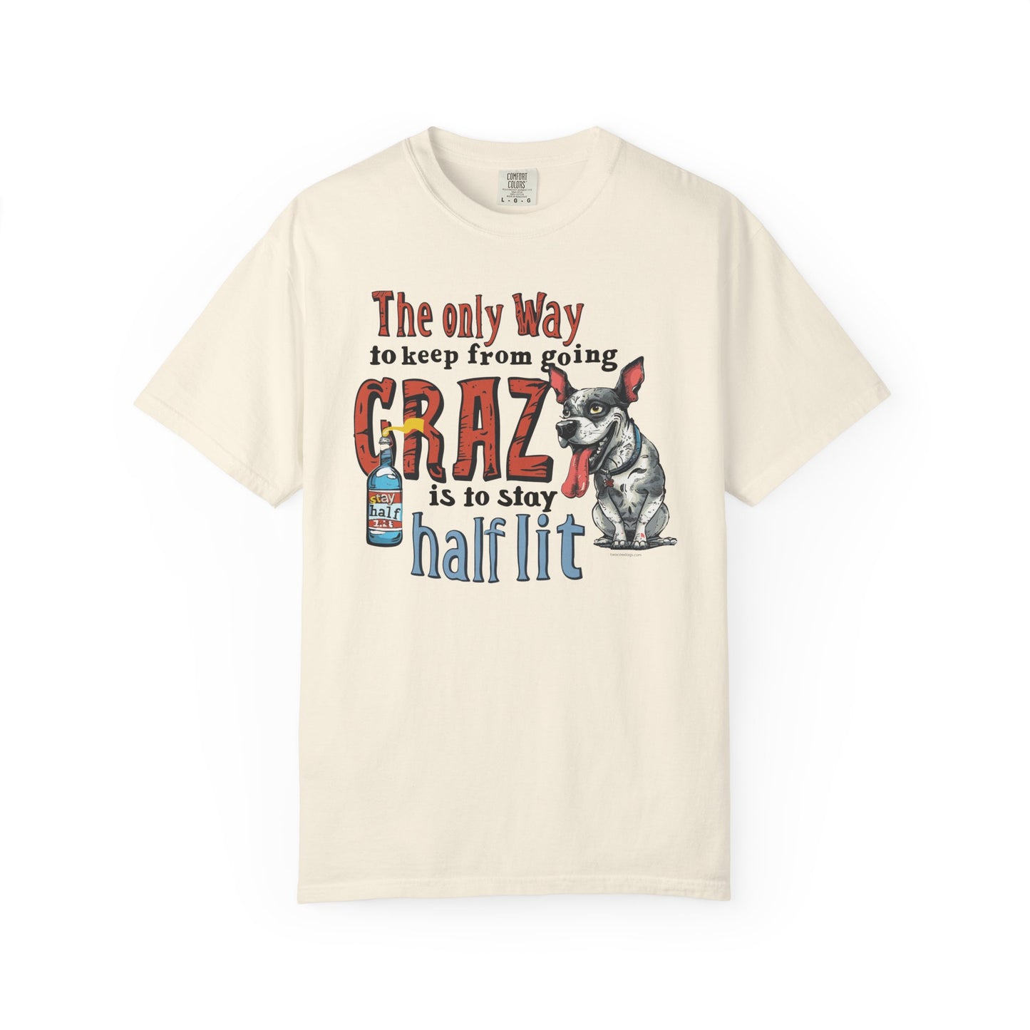 Crazy Half Lit Dog T-Shirt