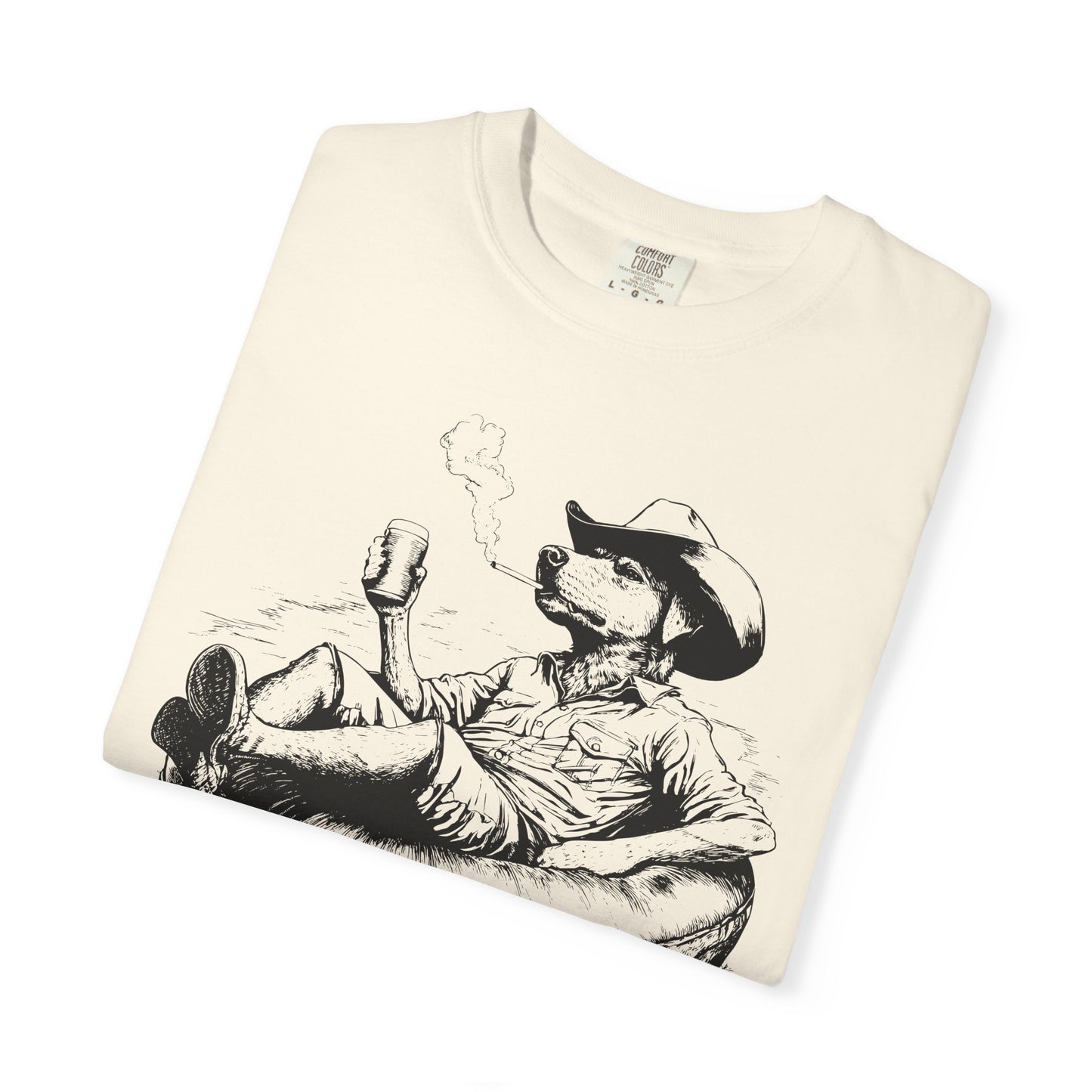 Rafting Dog Unisex T-Shirt, Lazy River Design