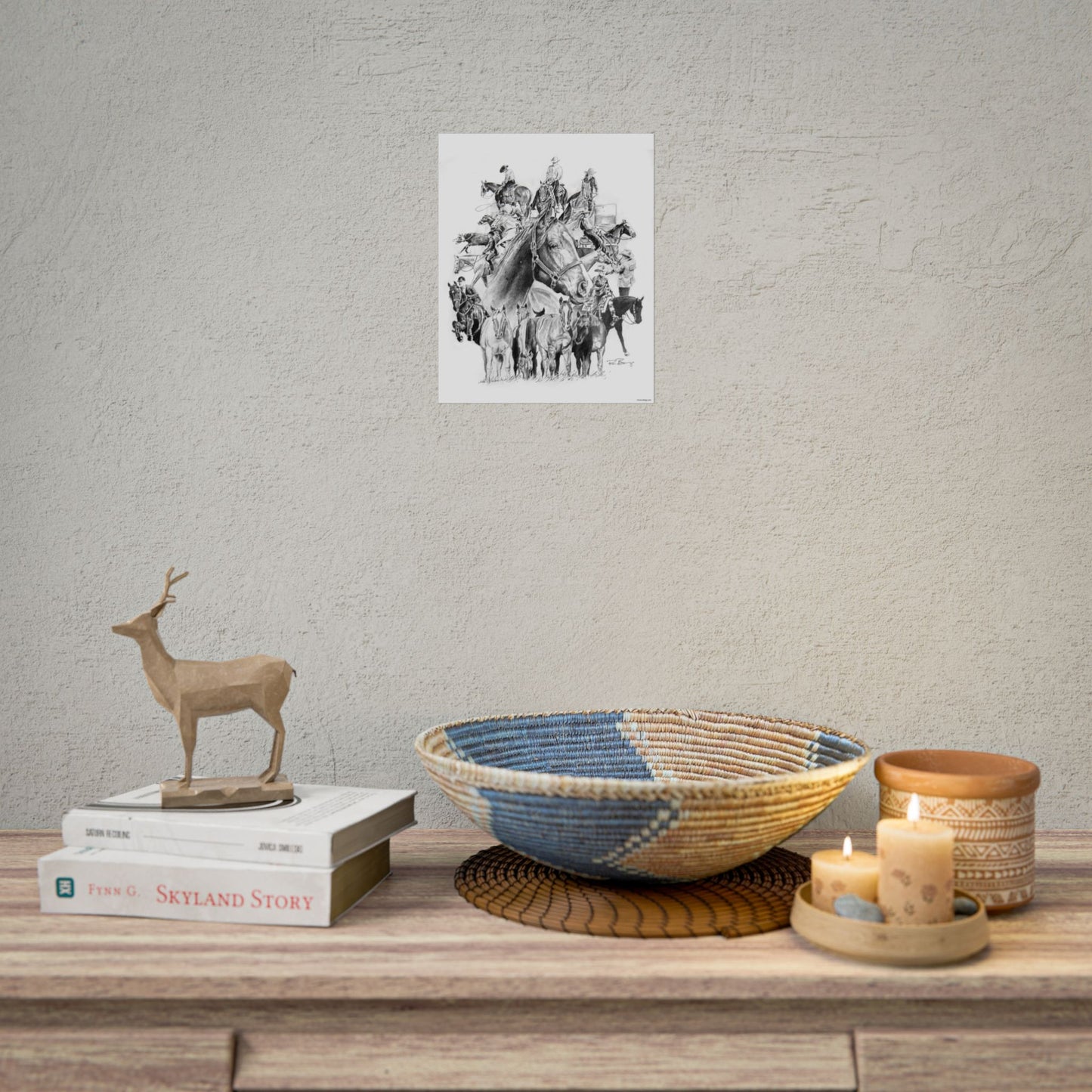 Quater Horse Collage, Custom Print
