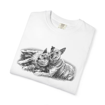 Two Red Heeler Cowdogs Unisex T-Shirt