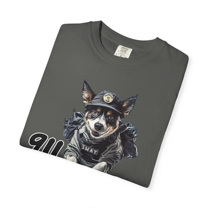 Heeler 911 Unisex T-shirt - Police Dog Design