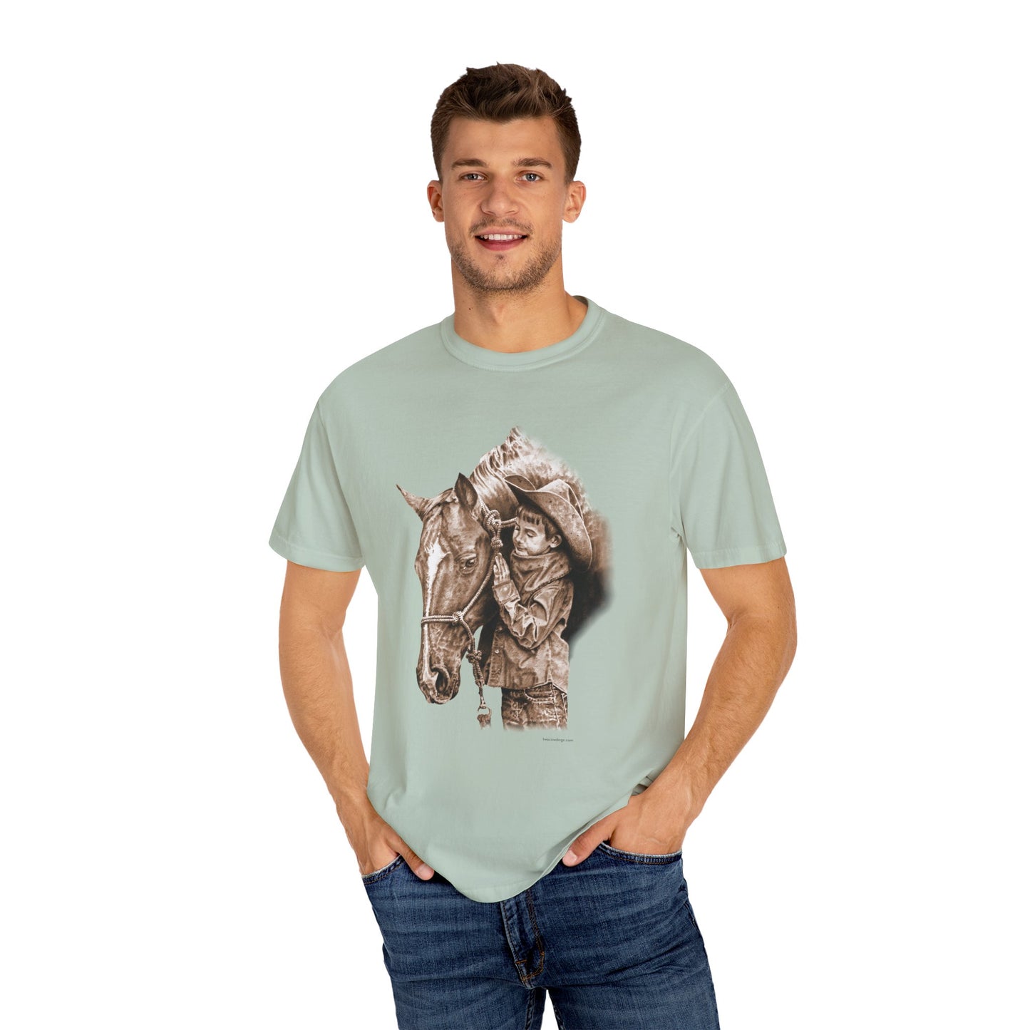 Horse Gift Tee Shirt, Cowkid gets pony for present