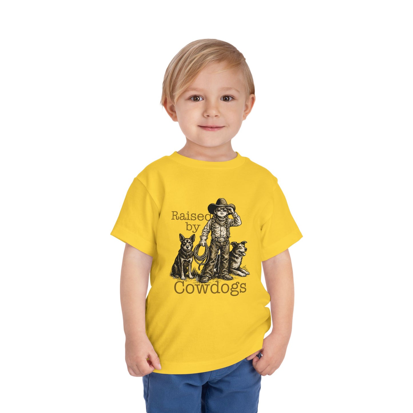 Raised by Cowdogs Girl Toddler TShirt