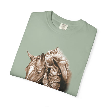 Little Cowhand & His Trusty Steed Unisex Tee - Old-Soul Country Western Style