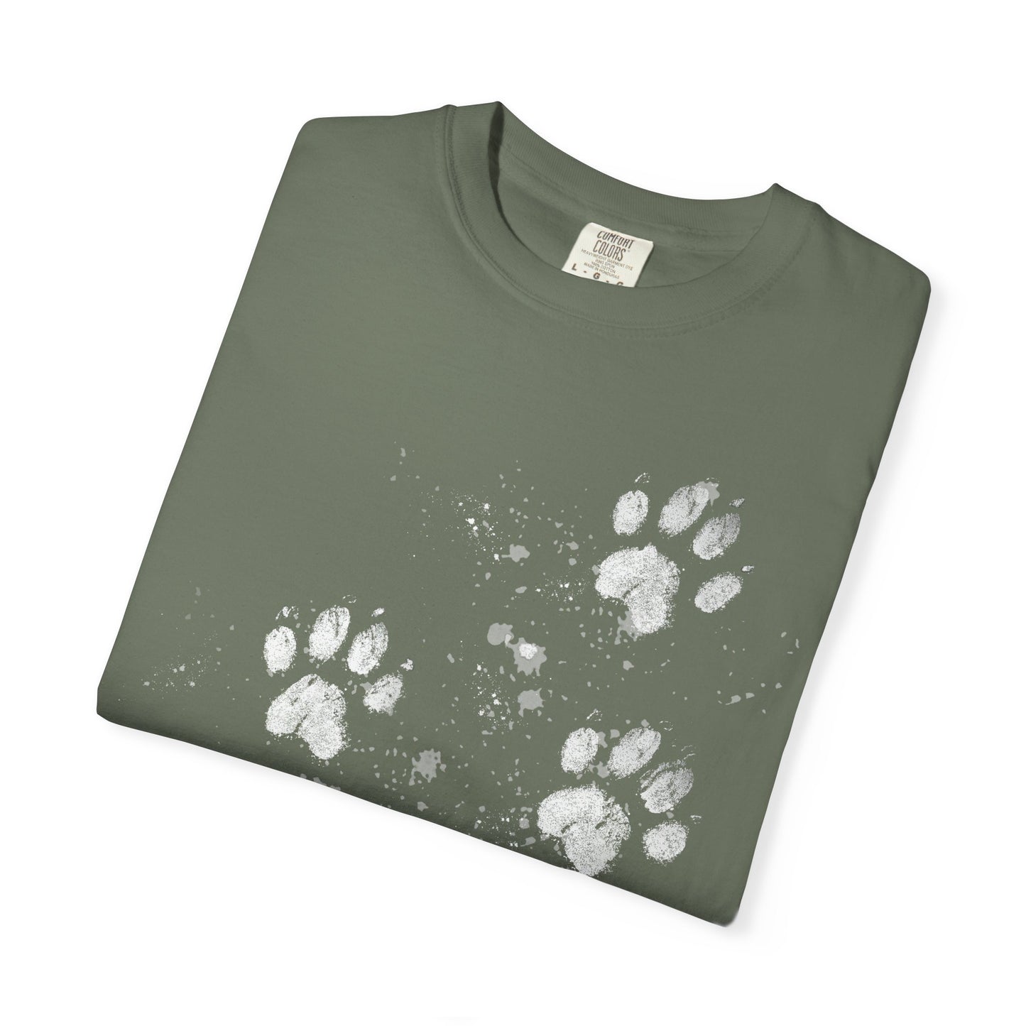 Dog Tracks T-Shirt - Unisex Garment-Dyed