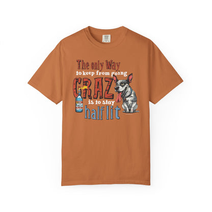 Crazy Half Lit Dog T-Shirt