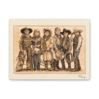 Cowgirls Stretched Canvas Print