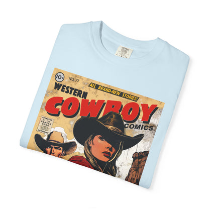Western Comic Book T-Shirt - Ruby Don't Take Your Love to Town