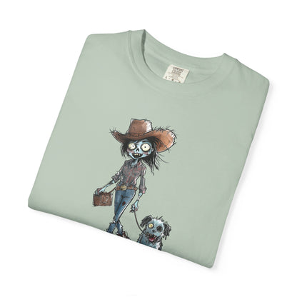 Zombie T-Shirt, Unisex Garment-Dyed, They're Coming to Get You, Barbara