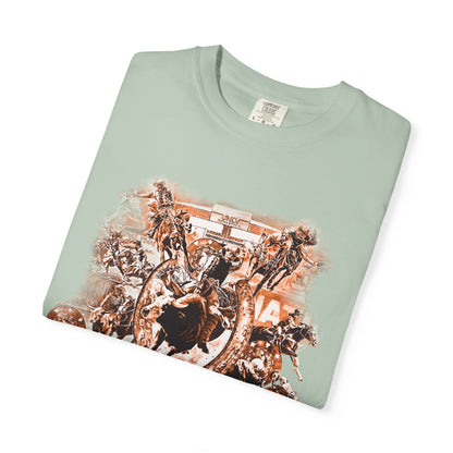 Vegas Rodeo Collage Garment Dyed T-Shirt