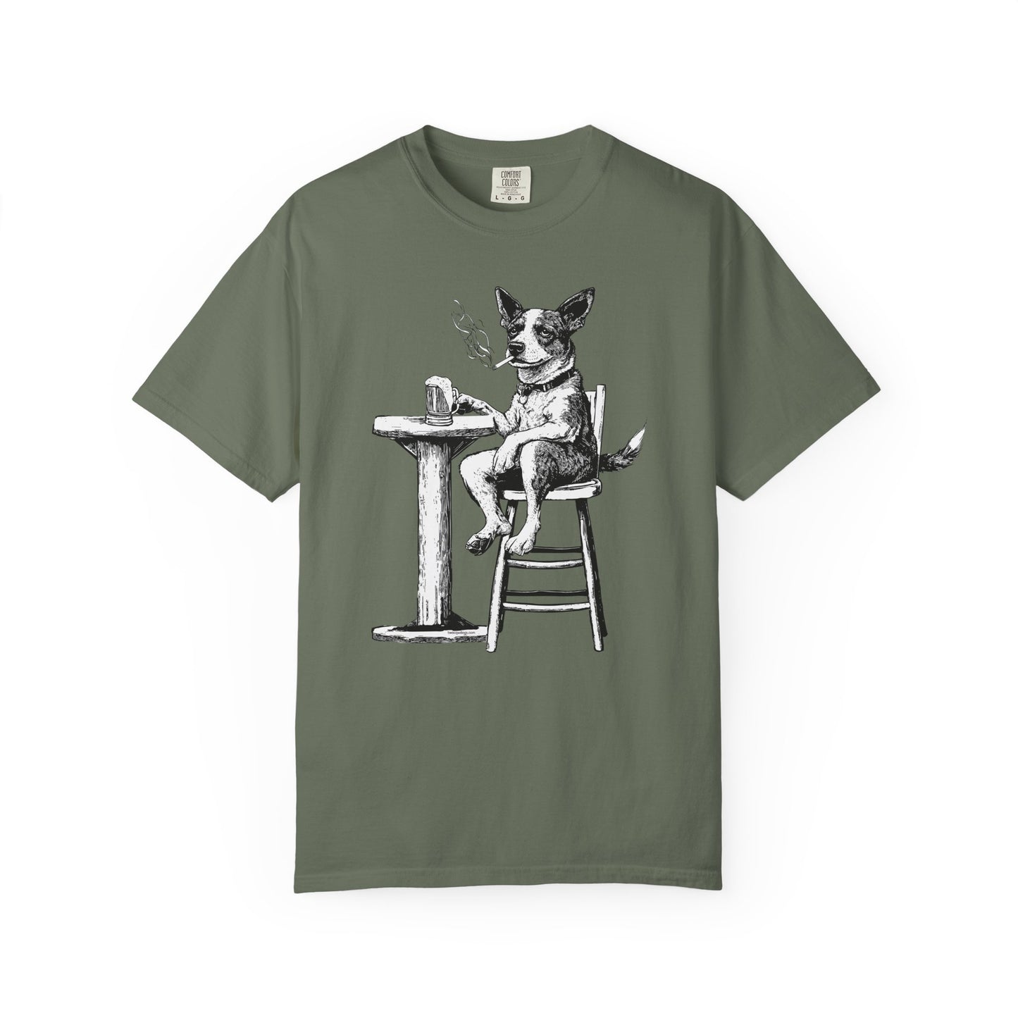 Dog Drinking Beer T-Shirt for Dog Lovers