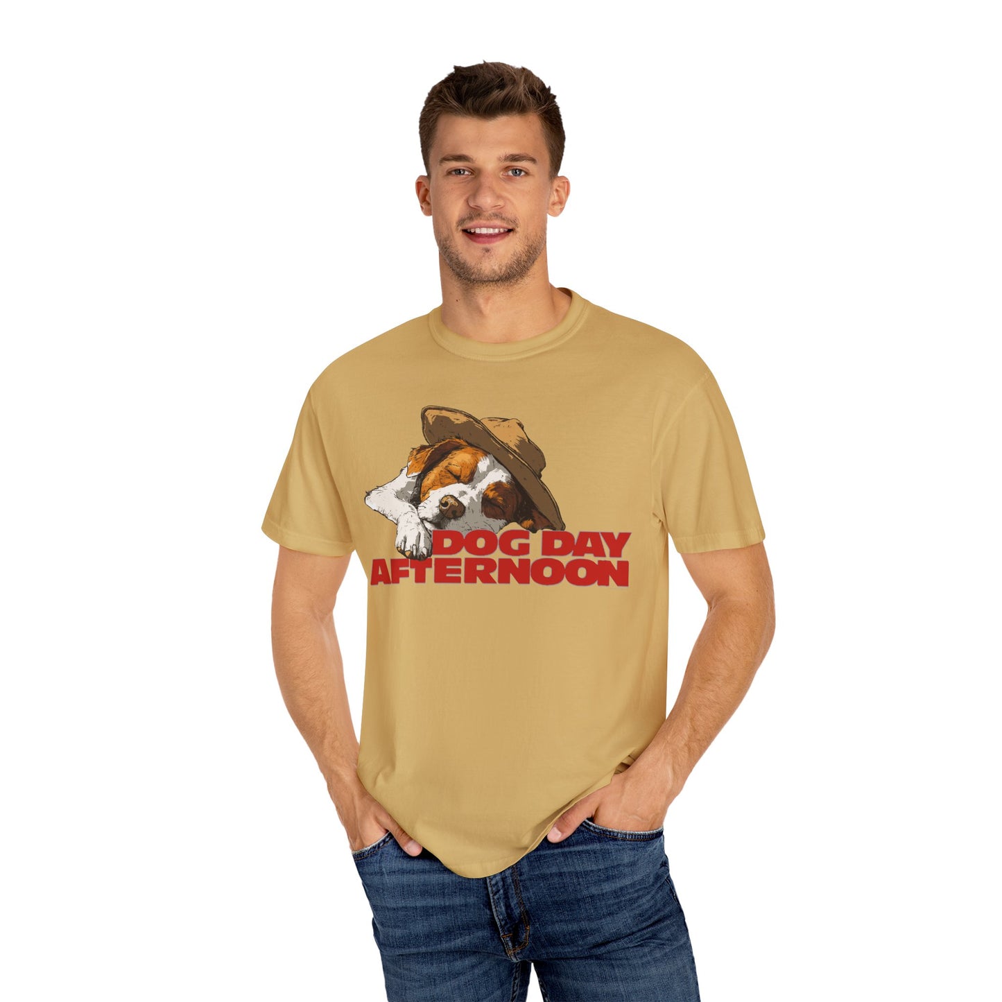 Unisex Garment-Dyed T-shirt Dog Day Afternoon Graphic Tee