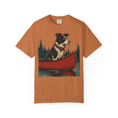 The Border Collie and the Canoe T-Shirt