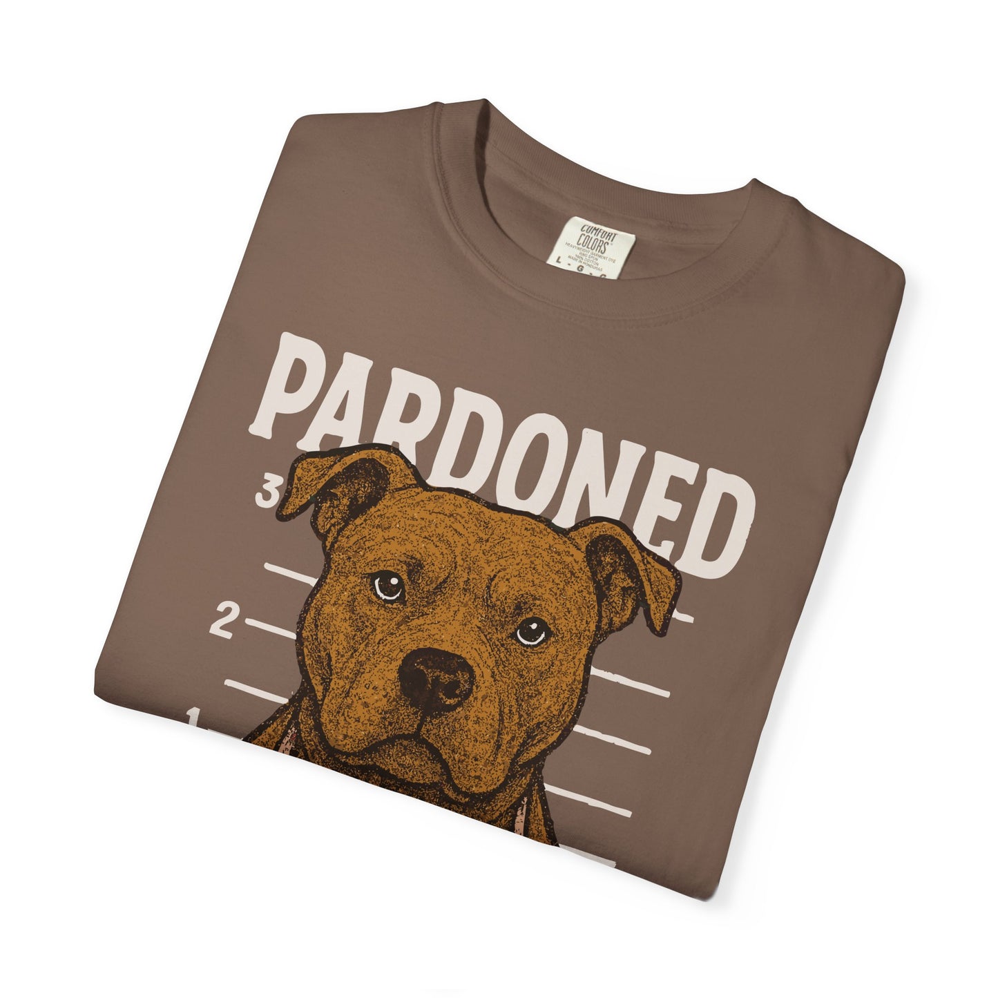 Pit Bull Mugshot TShirt - PARDONED OUT ON GOOD BEHAVIOR