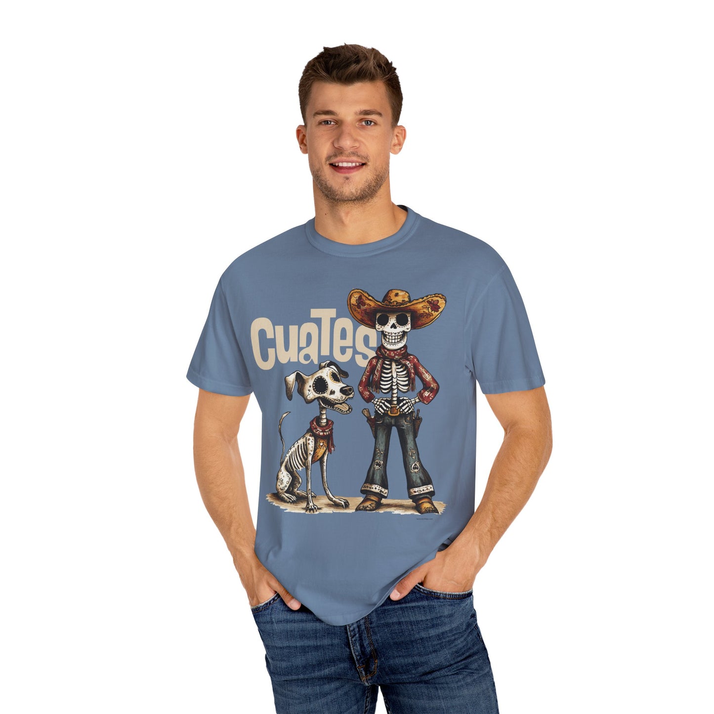 Cowboy and Cowdog Dia de los Muertos T-shirt