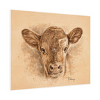 Calf Ears Rolled Print