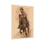 Roper Shirt Rolled Print — Western Rodeo Wall Art