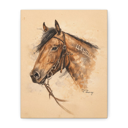 Mustang Stretched Canvas Art
