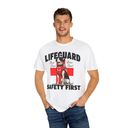 Lifeguard Dog Bondi Beach Garment-Dyed T-Shirt