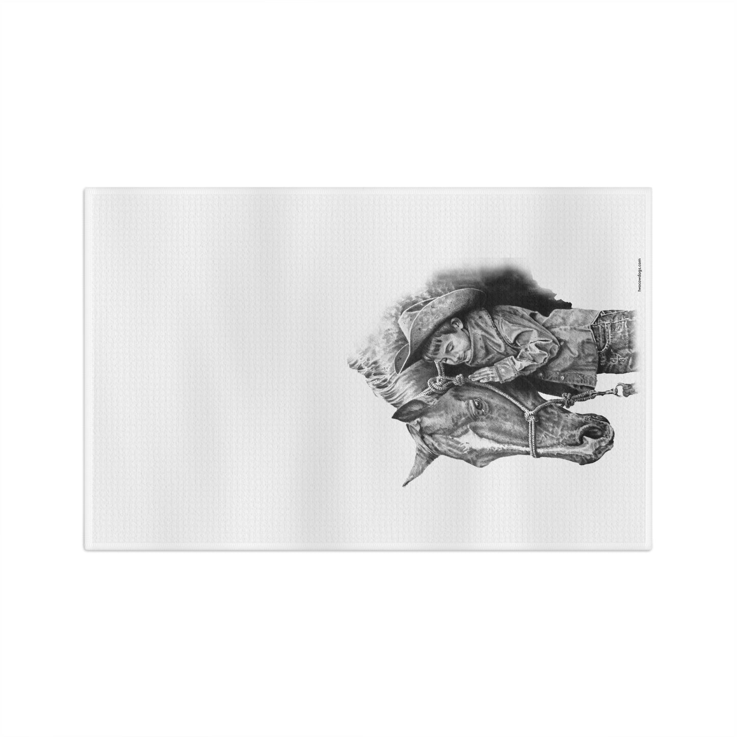 The Christmas Pony Microfiber Tea Towel