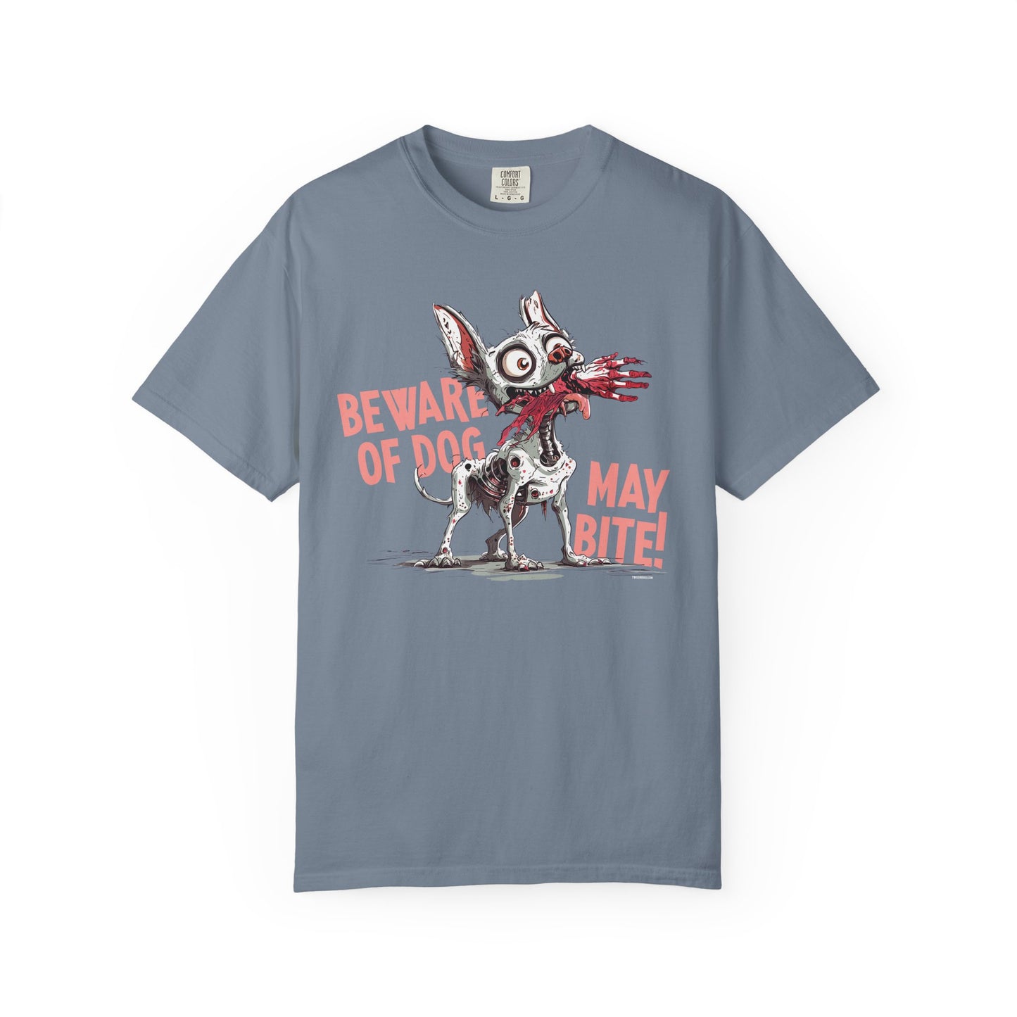 Beware of Dog – May Bite! Zombie Pup TShirt
