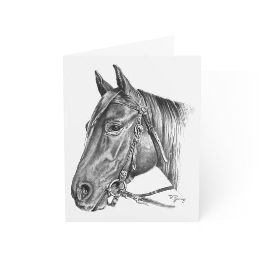 Notecards - Quarter Horse Head Blank Notecards Set