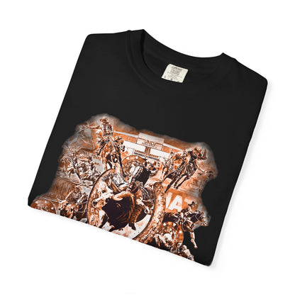 Vegas Rodeo Collage Garment Dyed T-Shirt