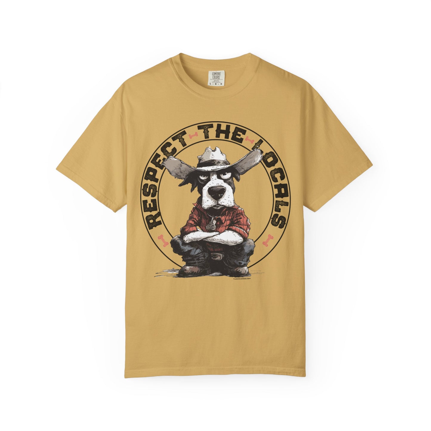 Respect the Locals T-shirt with Cowdog Design