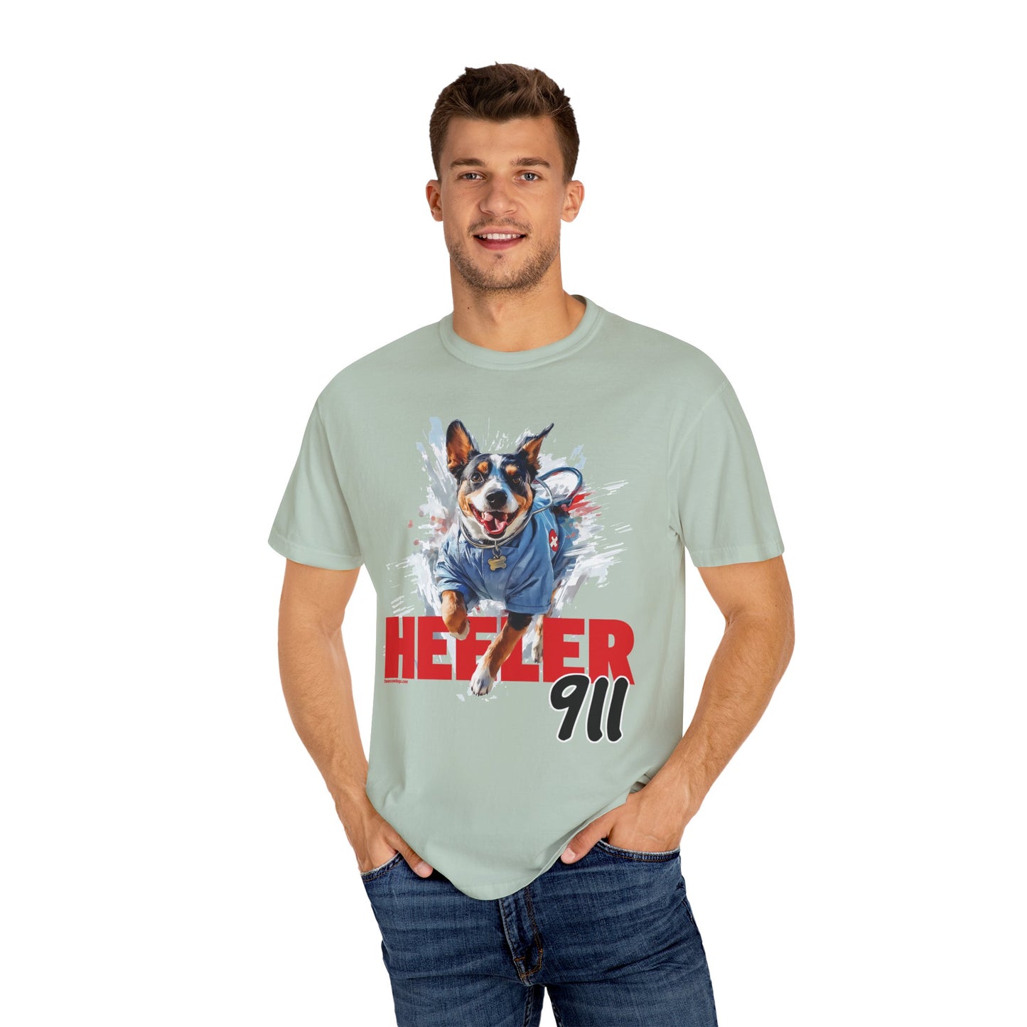 Heeler 911 Unisex T-shirt - Nurse Heeler Dog Design