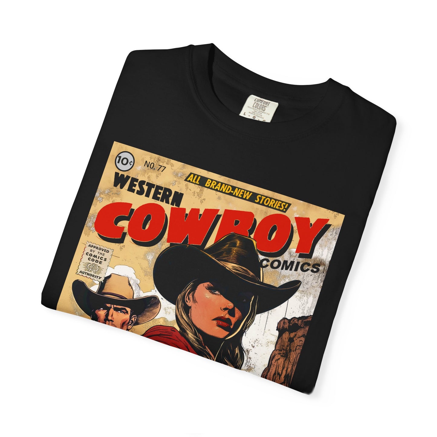 Western Comic Book T-Shirt - Ruby Don't Take Your Love to Town