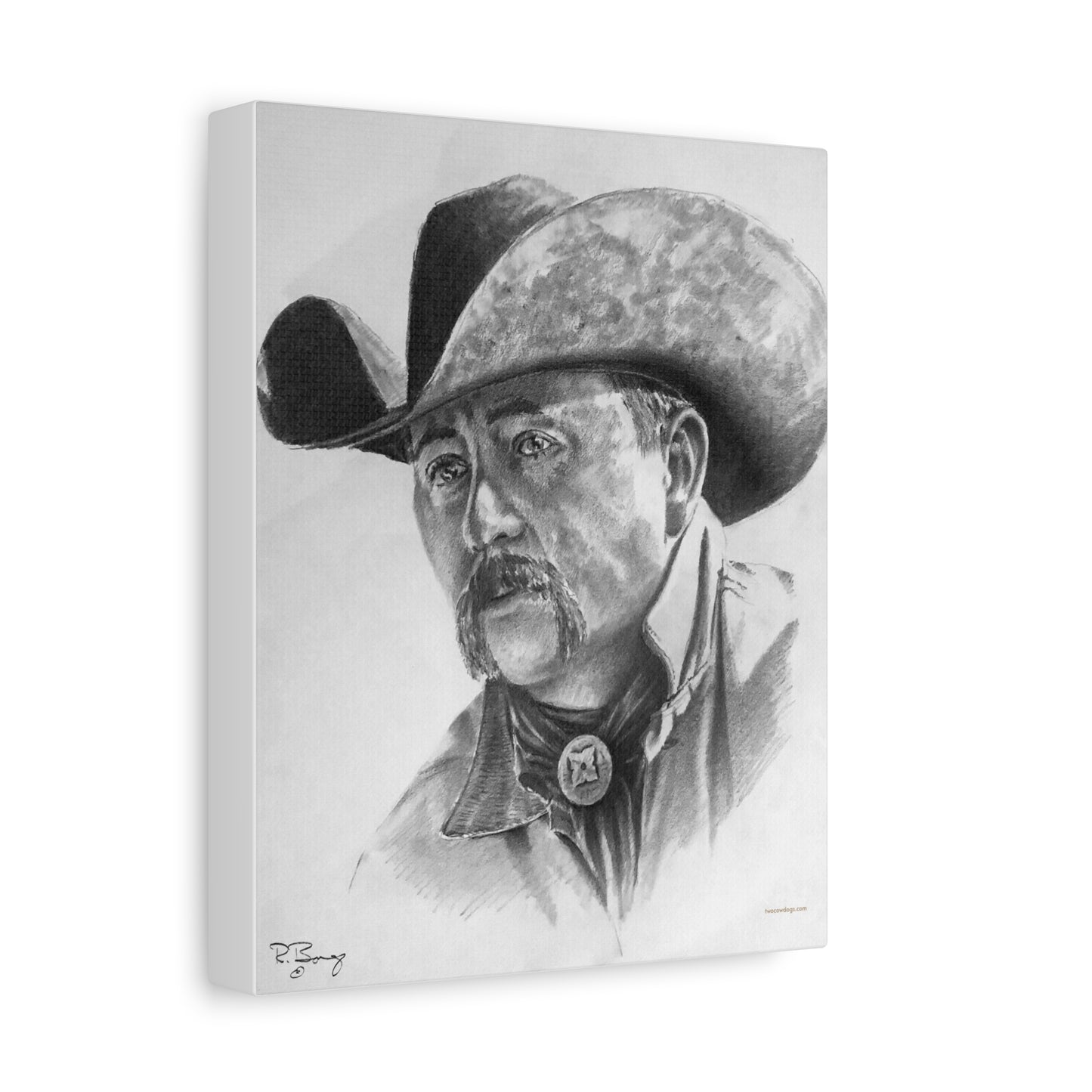 New Mexico Cowboy, Custom Stretched Canvas