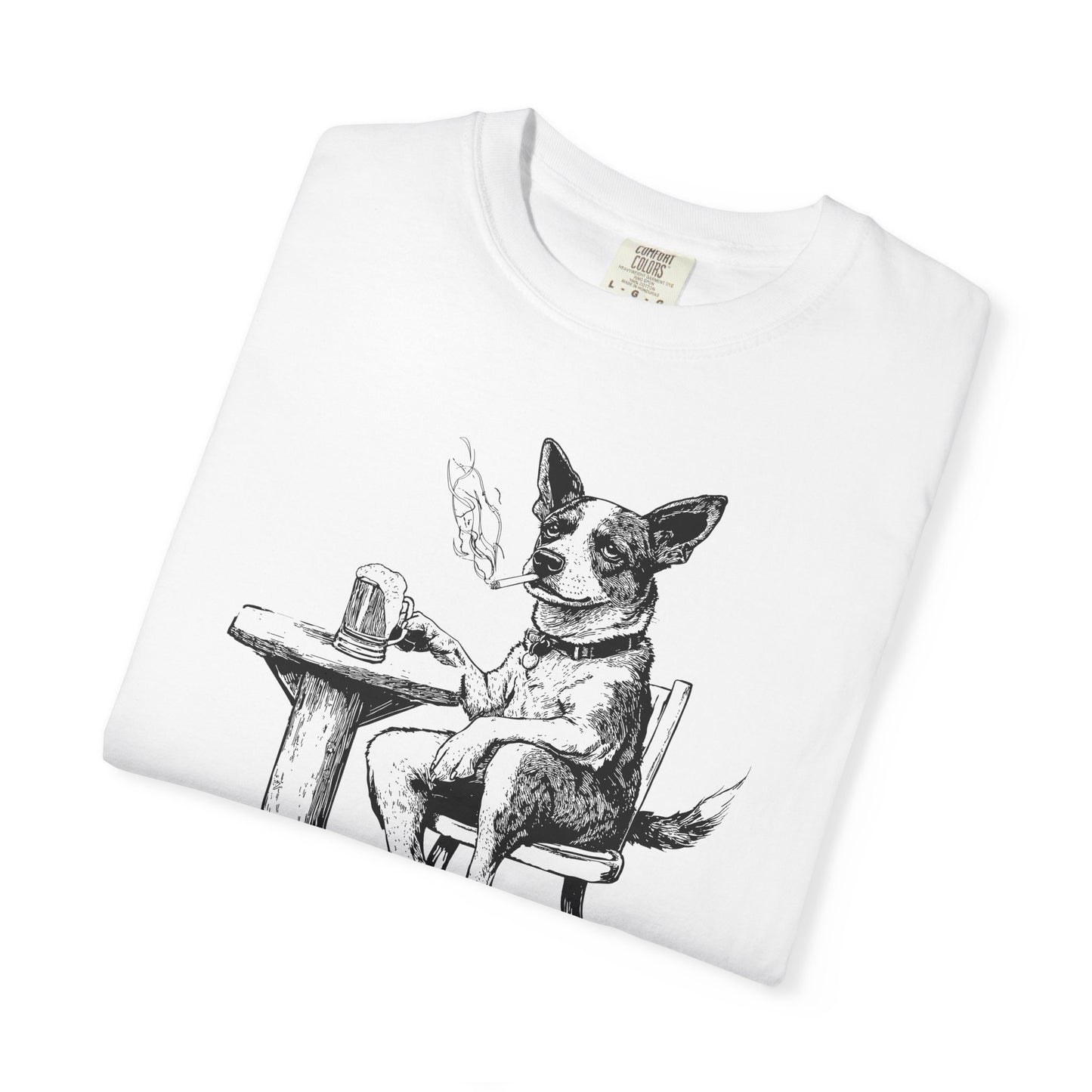 Dog Drinking Beer T-Shirt for Dog Lovers