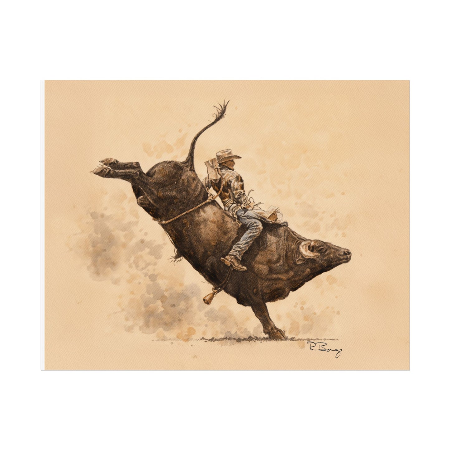 Rodeo Bull Rider Print