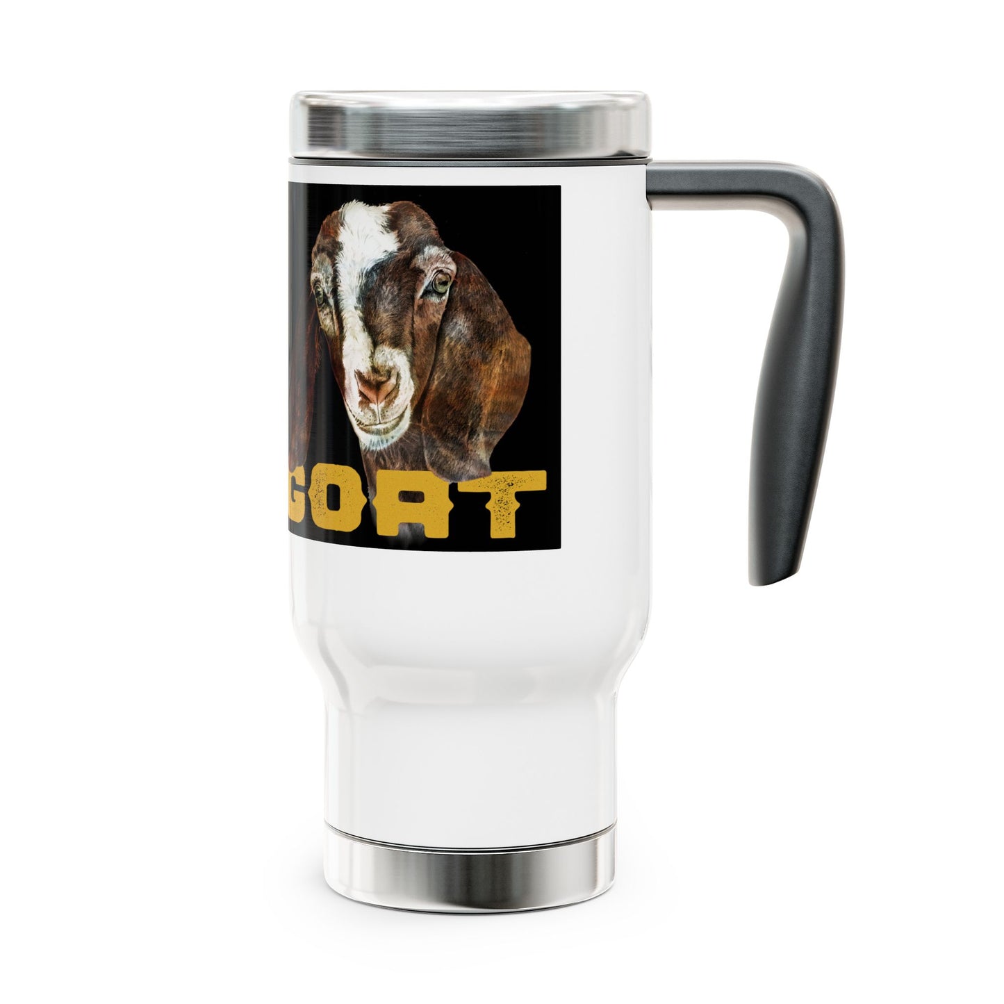 Stainless Steel Travel Mug with Handle, 14oz