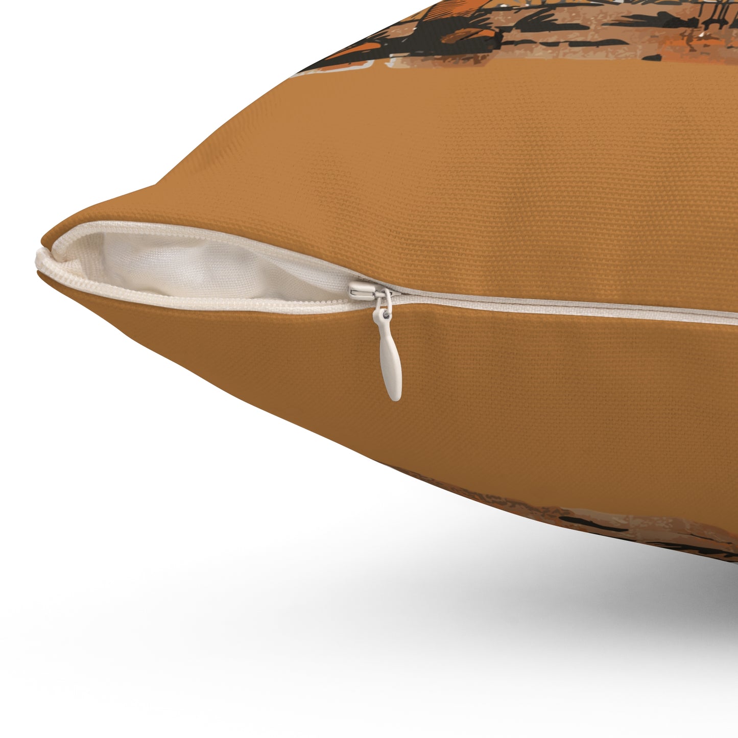 Cow Poke Pillow - Spun Polyester Square
