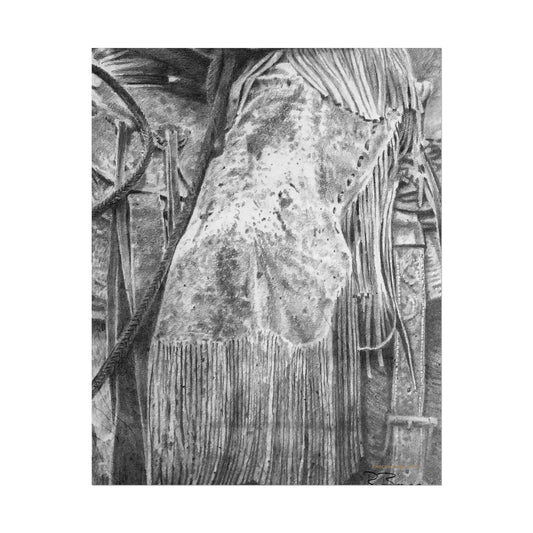 Worn Leather Chinks Print