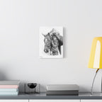 Little Cowhand & His Trusty Steed Canvas Print
