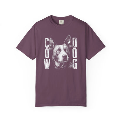Cowdog Design with "COW DOG", Garment-Dyed T-shirt with