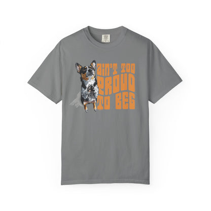Heeler T-Shirt - Ain't Too Proud To Beg, Unisex Garment-Dyed