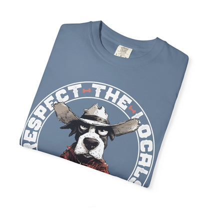 Respect the Locals T-shirt with Cowdog Design