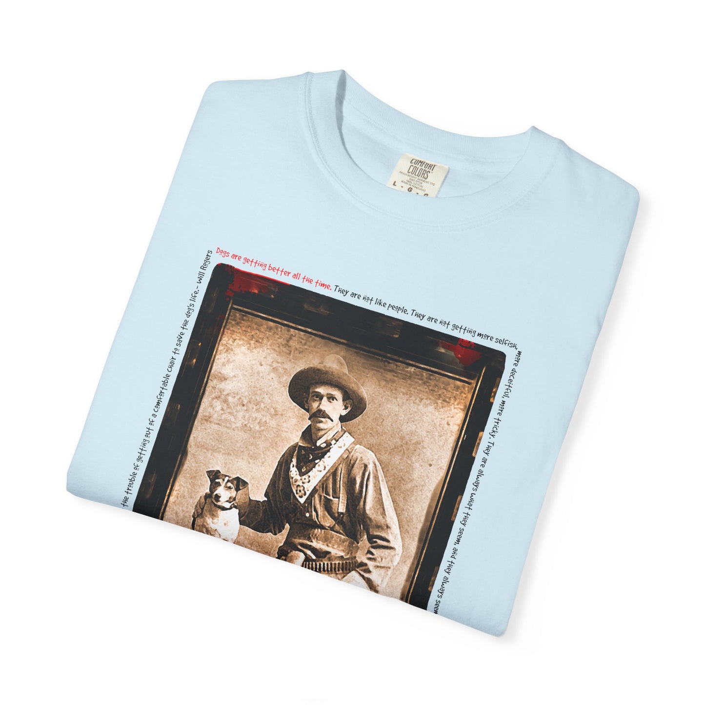 Vintage Cowboy and Dog 2 Puppy Tee Shirt