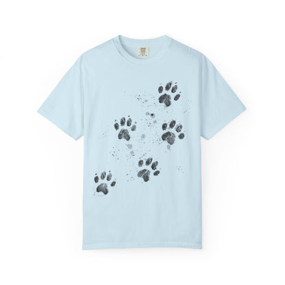Dog Tracks T-Shirt - Unisex Garment-Dyed