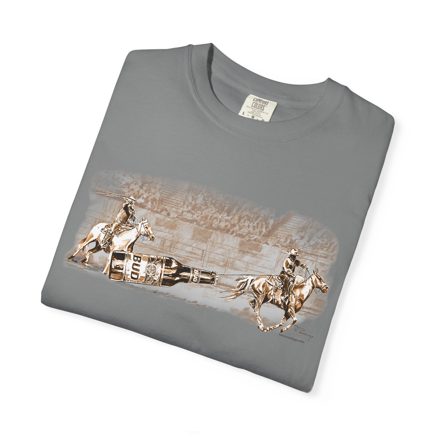 Team Ropers Roping Bottle Unisex T-shirt - Original Art Design