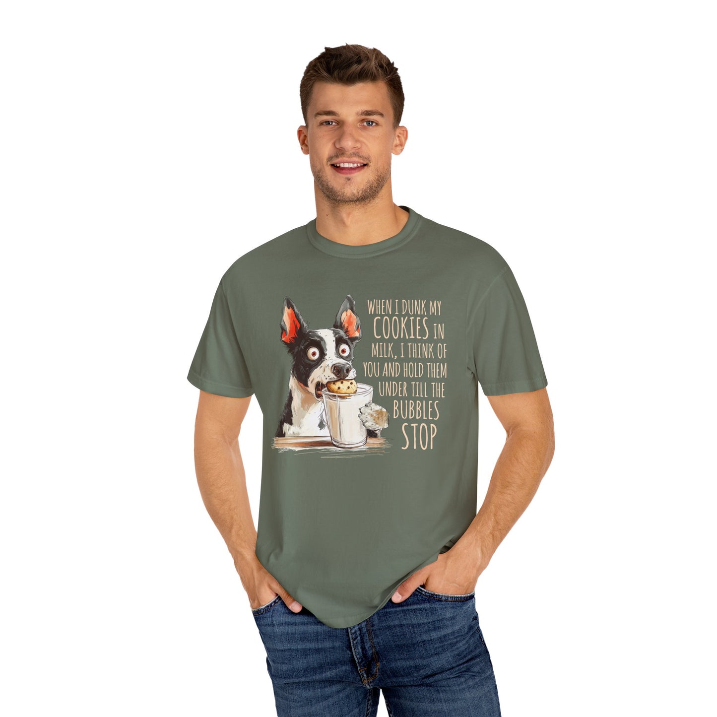 Cowdog Dipping Cookies T-Shirt - Unisex