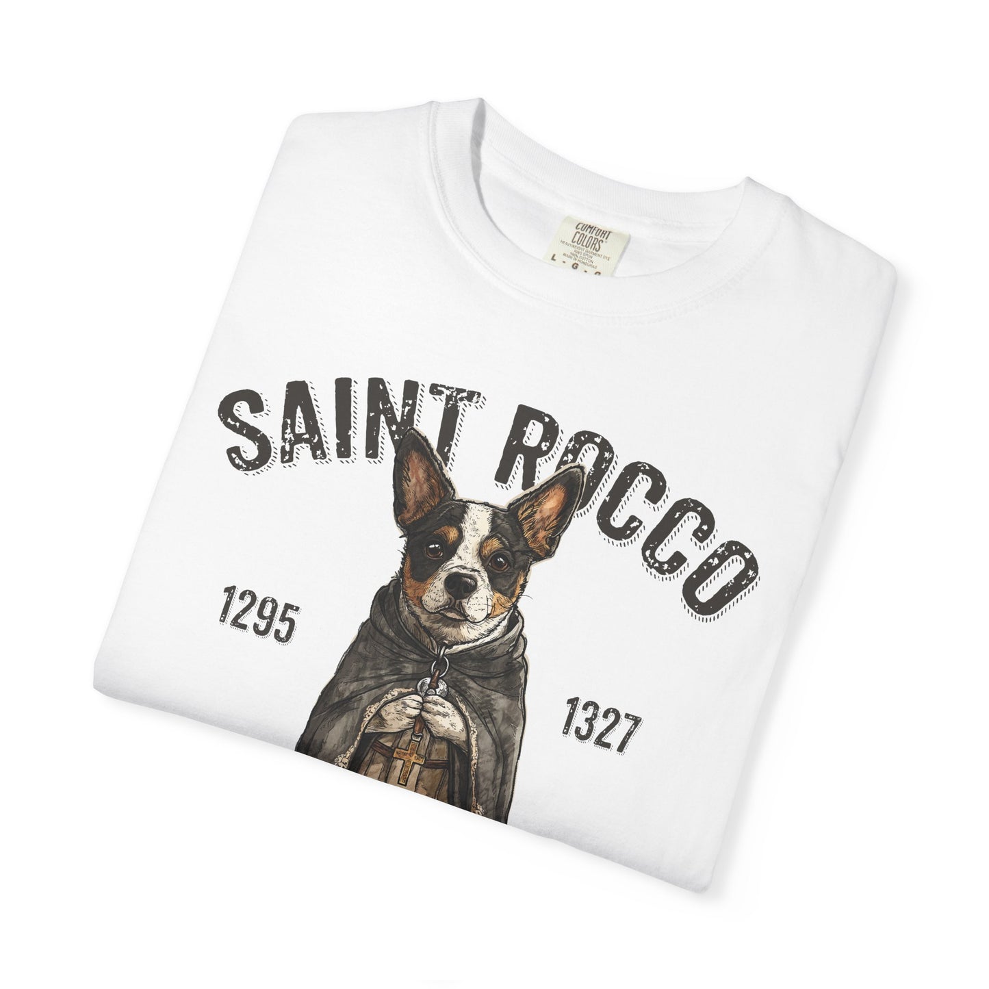Saint Rocco Unisex T-Shirt - Patron Saint of Dogs and Dog Lovers