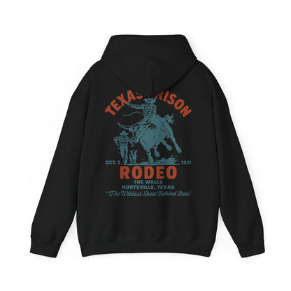 Vintage Rodeo Hoodie - The Wildest Show Behind Bars Design