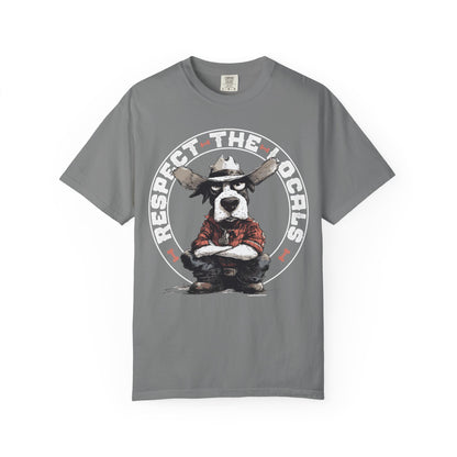 Respect the Locals T-shirt with Cowdog Design